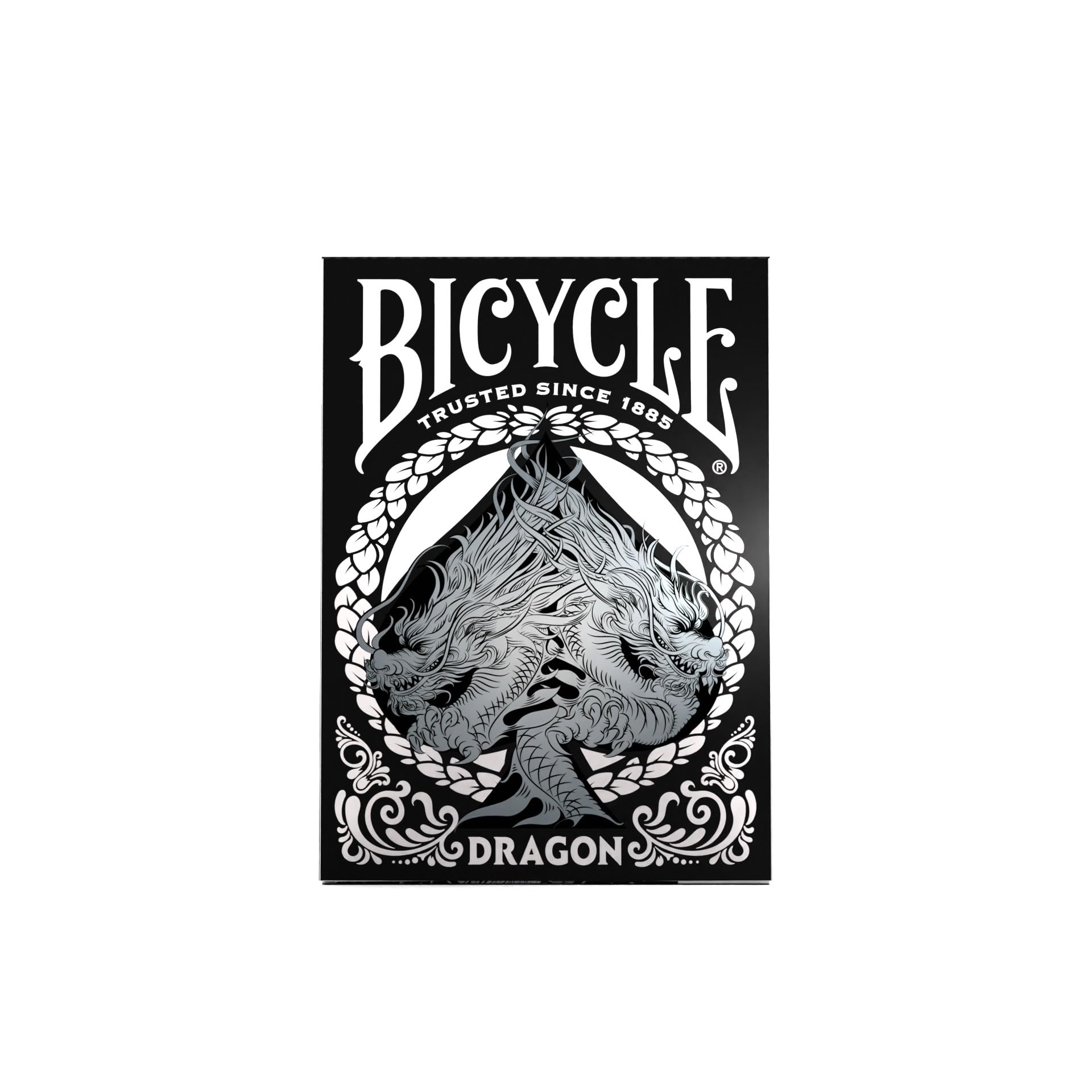 Bicycle Black Dragon Playing Cards - 1 Deck, Air Cushion Finish, Professional, Superb Handling & Durability, Great Gift For Card Collectors