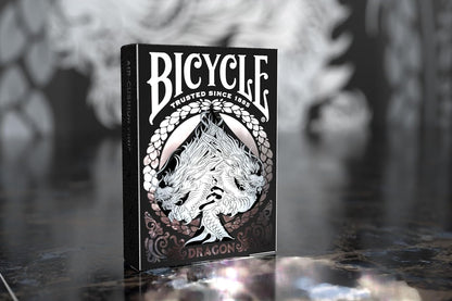 Bicycle Black Dragon Playing Cards - 1 Deck, Air Cushion Finish, Professional, Superb Handling & Durability, Great Gift For Card Collectors