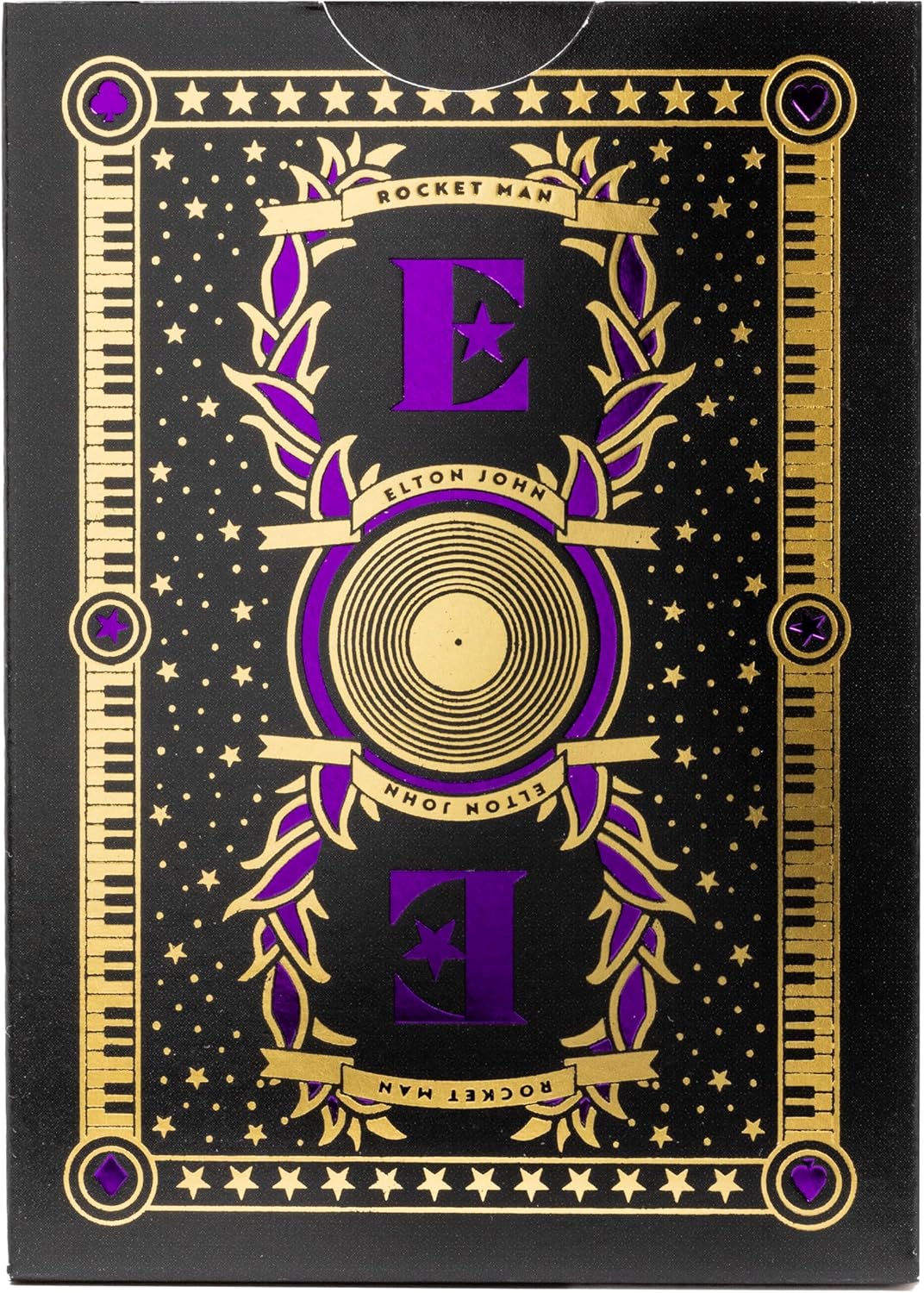 Bicycle® Carte da Gioco Elton John – 1 Mazzo, Finitura con Cuscino d'Aria, Professionale, superba maneggevolezza e Durata, Ottimo Regalo per Collezionisti di Carte, Giallo
