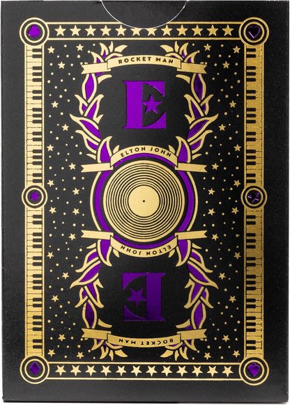 Bicycle® Carte da Gioco Elton John – 1 Mazzo, Finitura con Cuscino d'Aria, Professionale, superba maneggevolezza e Durata, Ottimo Regalo per Collezionisti di Carte, Giallo