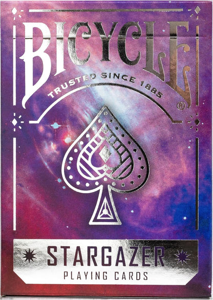 Bicycle - Jeu de 54 Cartes à Jouer - Stargazer 201 - Jeu emblématique - Magie/Carte Magie, Violet