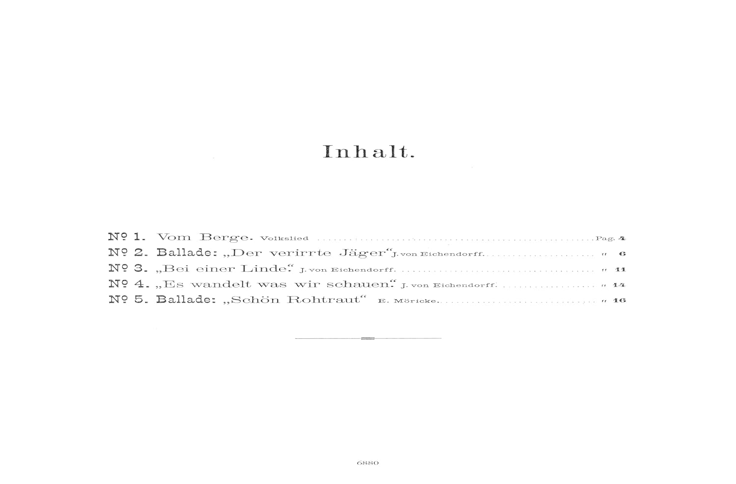 Lieder Und Balladen Opus 3