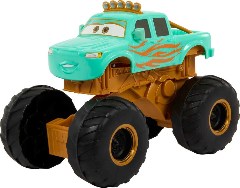 Mattel Cars speelgoed van Disney en Pixar, Cars Op Weg Circusstunt Ivy Voertuig, Springende Monstertruck geïnspireerd door Disney+ serie HMD76