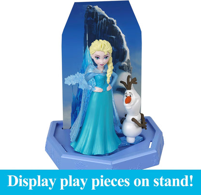 Mattel Disney Frozen Toys, Small Doll Ice Reveal with Squishy Ice Gel & 6 Surprises Including Character Friend & Play Pieces (Dolls May Vary)
