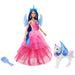 Barbie Hadacornio Zafiro Muñeca Unicornio con alas, Cuerno y Vestido Rosa, 65 Aniversario, Serie Un Toque de Magia, Juguete +3 años (Mattel HRR16