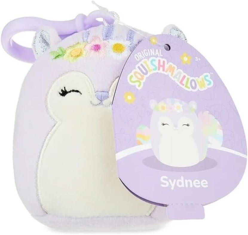 squishmallows Sydnee The Squirrel - Clip pasquale da 8,9 cm