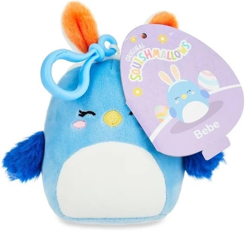 squishmallows Bebe The Bluebird - Clip pasquale da 8,9 cm