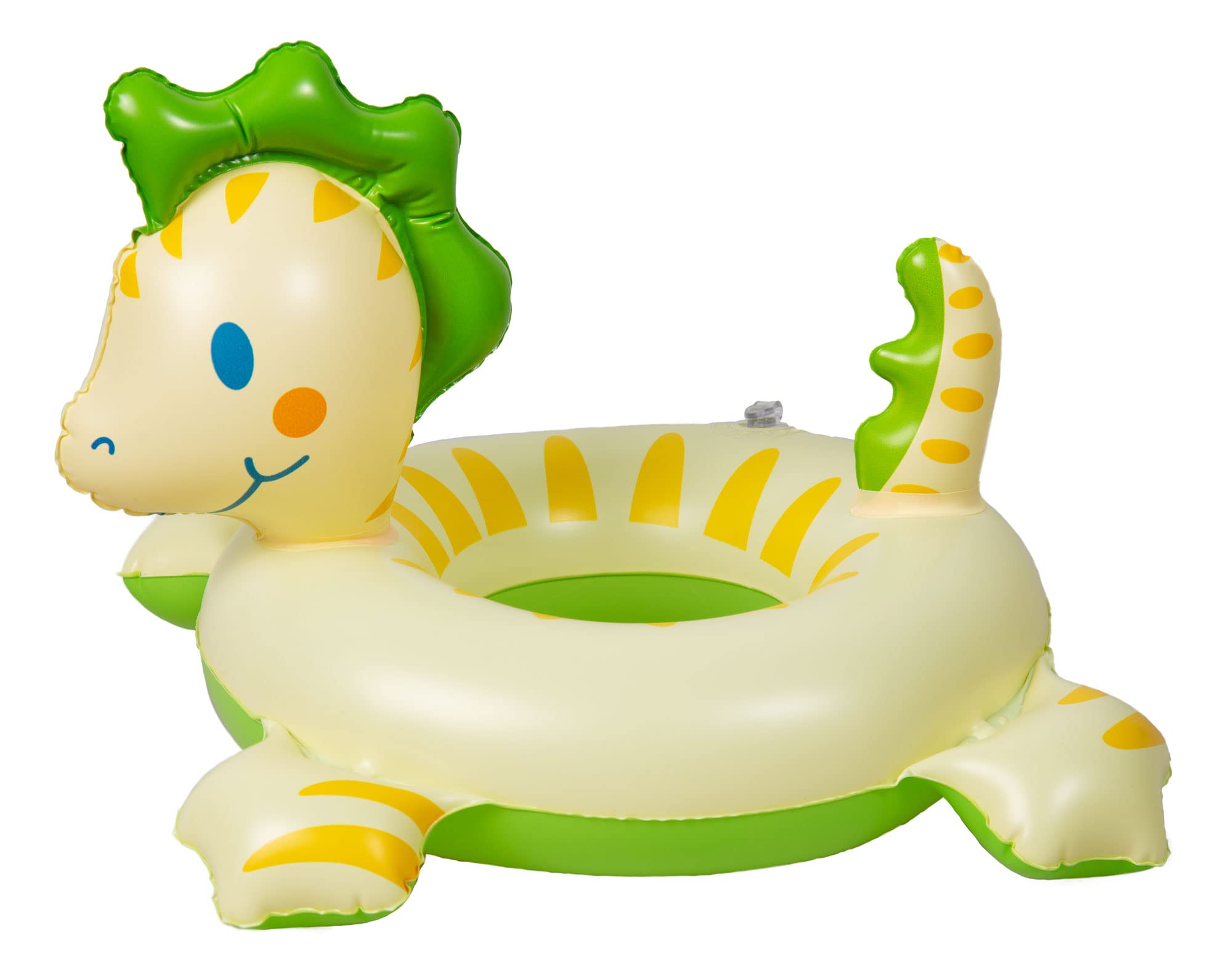 Heless 222 - Schwimmring für Puppen, im Dino-Design, Größe 35 - 45 cm, für Bade-Spaß im Pool, im See und der Badewanne