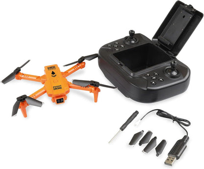 Revell Control 23810 Remote Control Quadcopter "Pocket Drone" With Precise 2.4 GHz Control, Folding, Carried In Transmitter, Altitude Sensor, Flip, One Push Take Off/Land, 720K Camera, 11cm in length