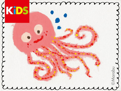 Marabu Kids Little Artist Art Box, Scatola Creare Oggetti 3 Anni in su, con 6 Colori per Bambini da 36 ml, pennelli e Lavagna per colorare, 0305000000114, Multicolor, Universal