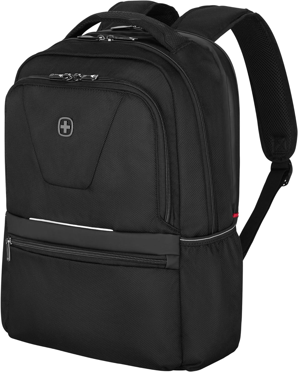 WENGER Laptop Backpack with Tablet Compartment, Notebook, Tablet up to 10 Inches, Organiser, Women, Men, Office, Business, Travel, University, Sustainable Black