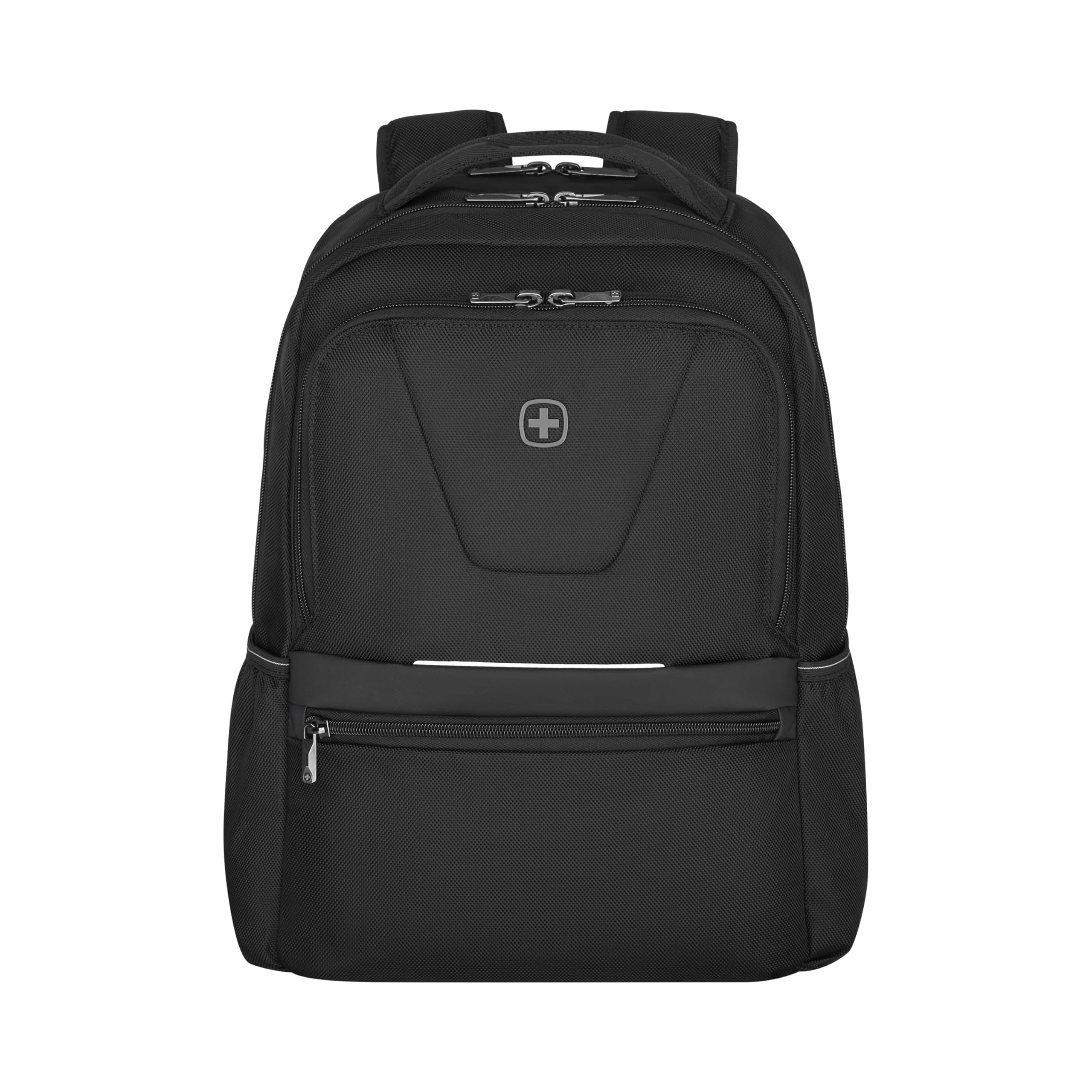 WENGER Laptop Backpack with Tablet Compartment, Notebook, Tablet up to 10 Inches, Organiser, Women, Men, Office, Business, Travel, University, Sustainable Black