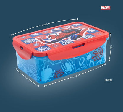 Stor - Lunch Box w/Removable Compartments - Spider-Man (088808737-74745
