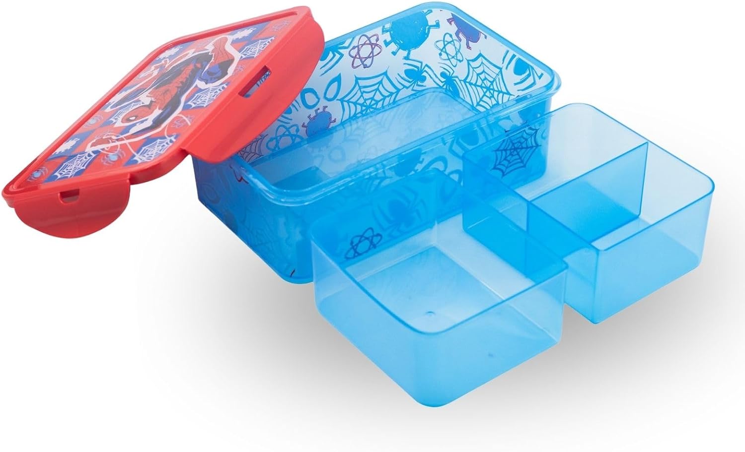 Stor - Lunch Box w/Removable Compartments - Spider-Man (088808737-74745