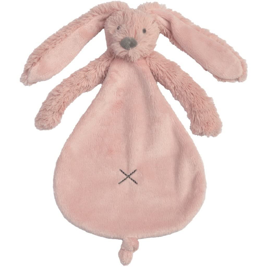 Old Pink Rabbit Richie Tuttle - Knuffeldoekje - Oud roze - 25 cm