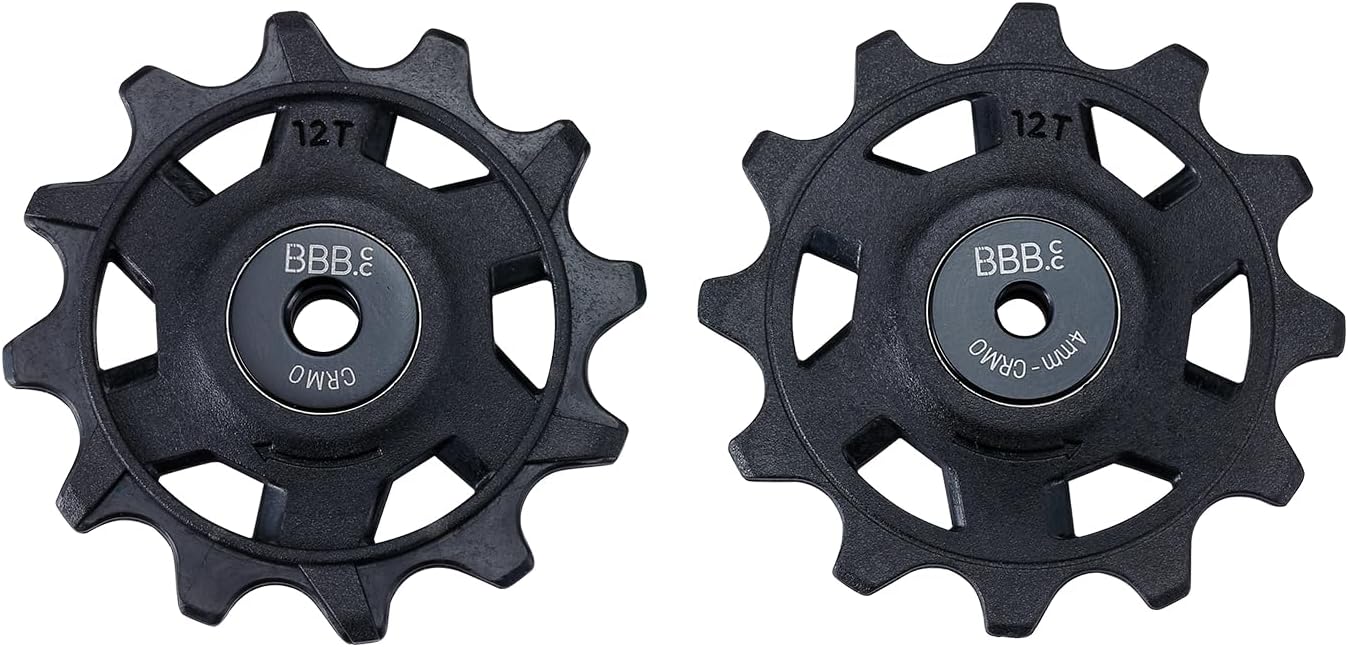 BBB Cycling RollerBoys 12T SR Pulley Wheels | SRAM Compatible | High Performance Composite Material | 12-speed Groupsets |Durable and Efficient Derailleur Jockey Wheels | BDP-10