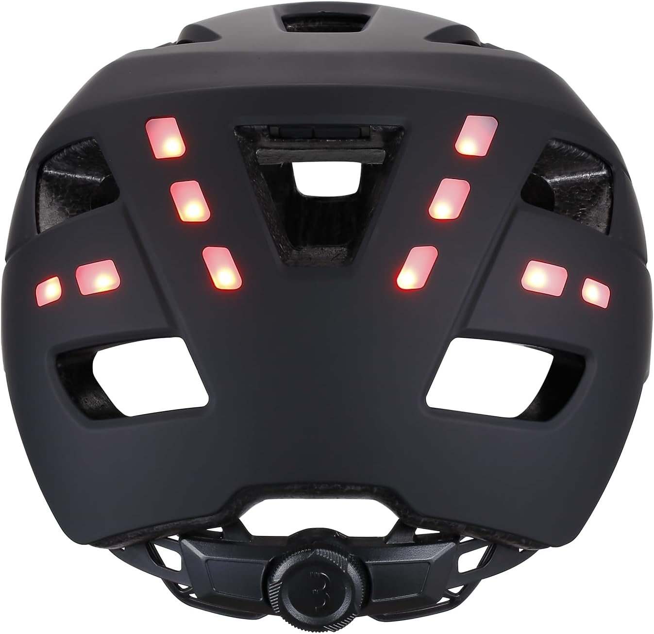BBB Cycling District Led E-bike Helmet with Lights | 12 Front and 10 Rear LED Lights | USB Rechargeable | Durable ABS Hardshell for Safety on Urban Bikes and Speed Pedelecs | Matt Black | BHE-162