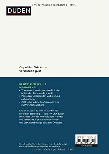 Basiswissen Schule – Biologie Abitur: Das Standardwerk für die Oberstufe