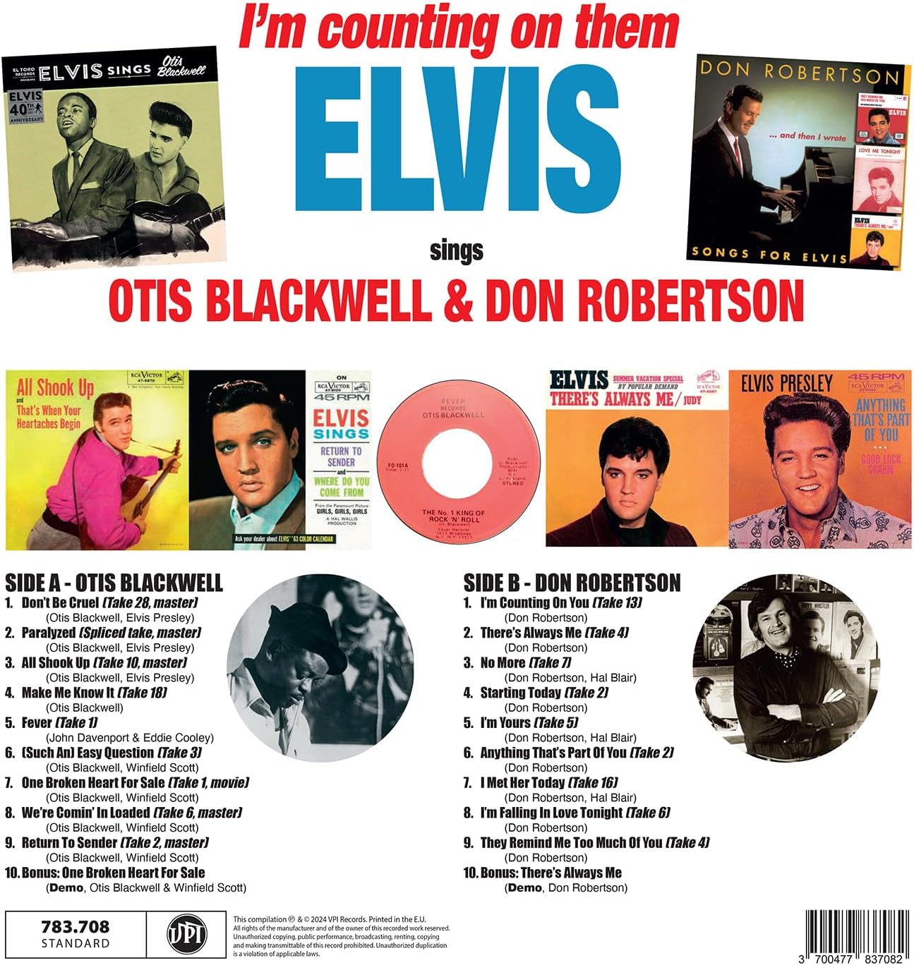 I`M COUNTING ON THEM: OTIS BLACKWELL & DON ROBERTSON SONGBOOK (SILVER NUGGET VIN