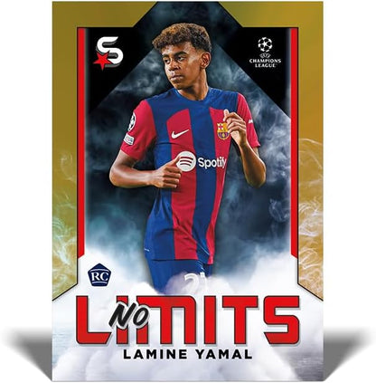 Topps UCC Superstars 23/24 - Value Box - 8 packets of UEFA Superstars 2024 including 4 Golden Pixel Parallel cards (8 cards per packet/64 cards)