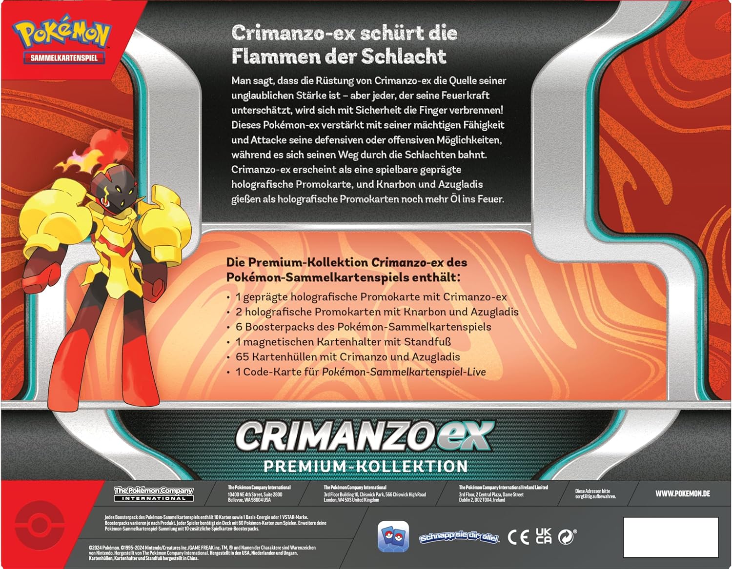 Pokémon-Sammelkartenspiel: Premium-Kollektion Crimanzo-ex