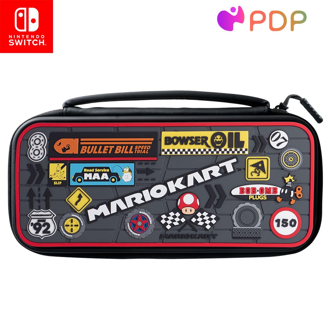PDP Gaming Officieel gelicentieerd Switch Console Case - Mario Kart - Works met Switch OLED & Lite