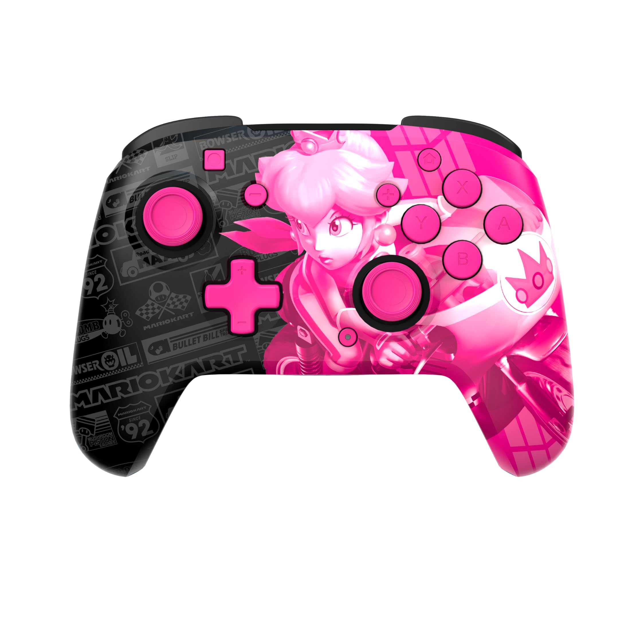 PDP Rematch GLOW draadloos Controller Grand Prix Peach Nintendo Switch