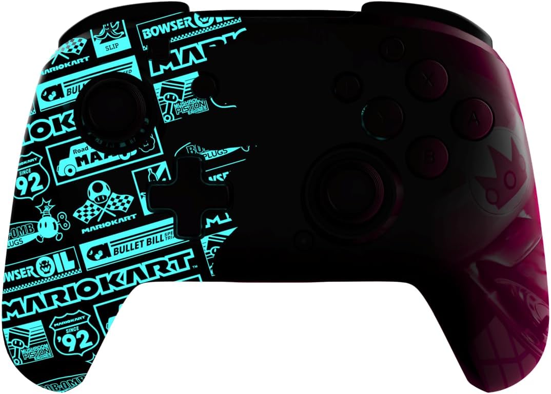 PDP Rematch GLOW draadloos Controller Grand Prix Peach Nintendo Switch