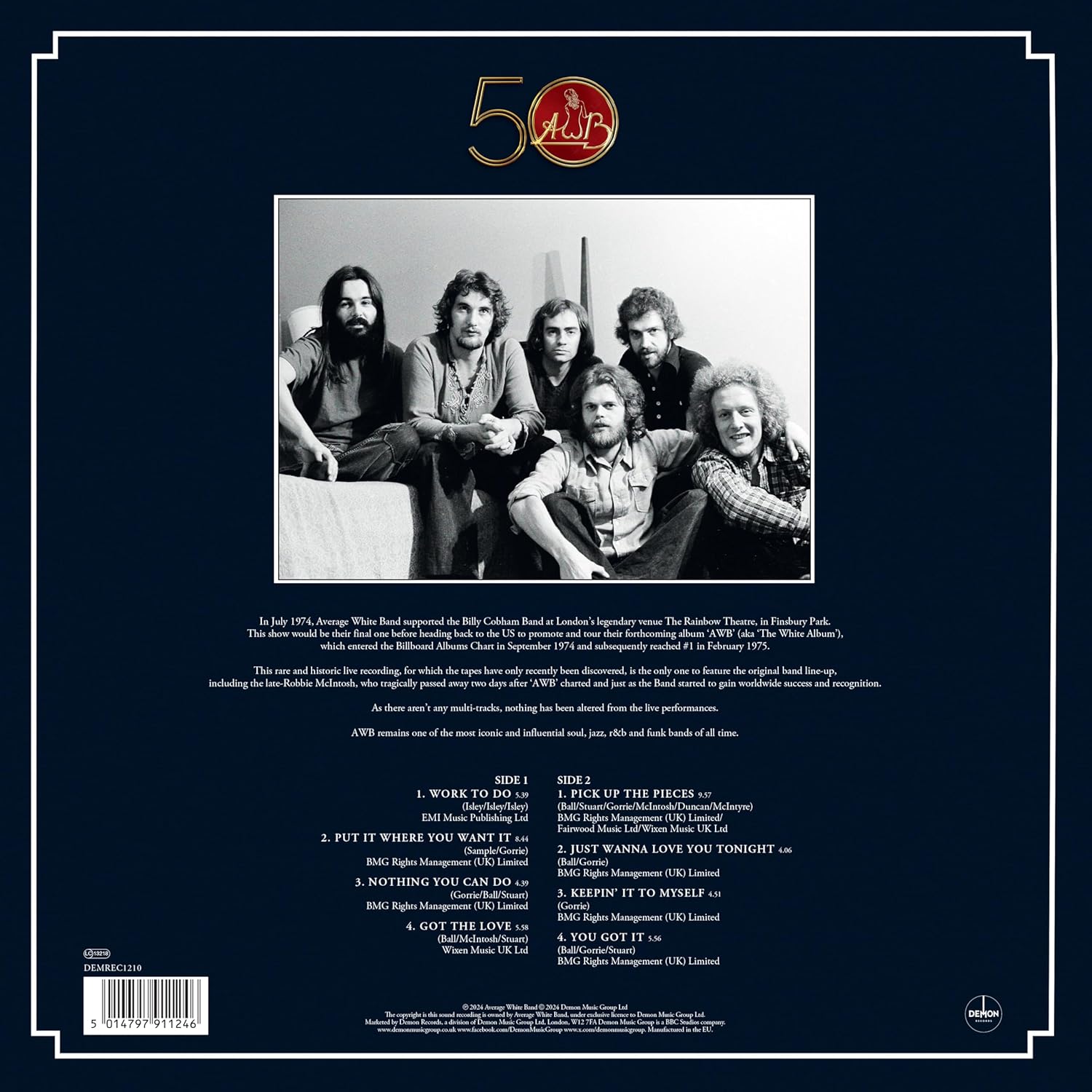 Live At The Rainbow Theatre: 1974