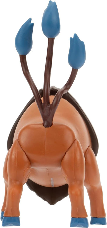 Pokémon Tauros Battle Feature Figure - 4.5-Inch Tauros Battle Ready Figure with Leg Kick Attack