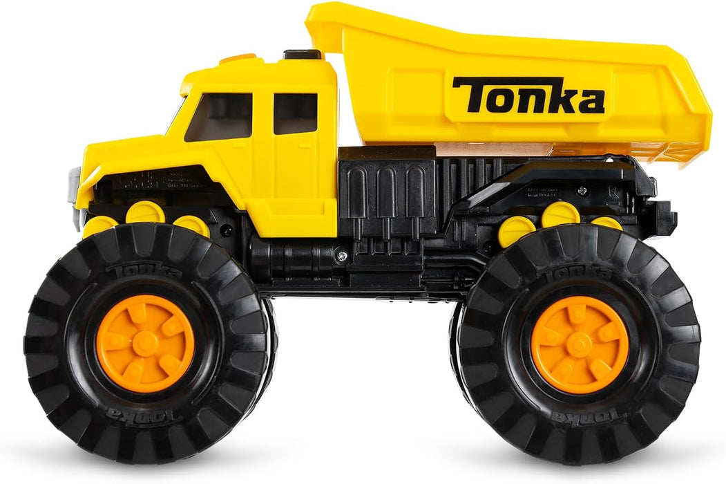 Tonka Mega Machines, Fire Truck, Kids Construction Gift Toys for Boys and Girls, Construction Vehicle Playset for Kids, Suitable for Kids Aged 3+, Basic Fun 06247