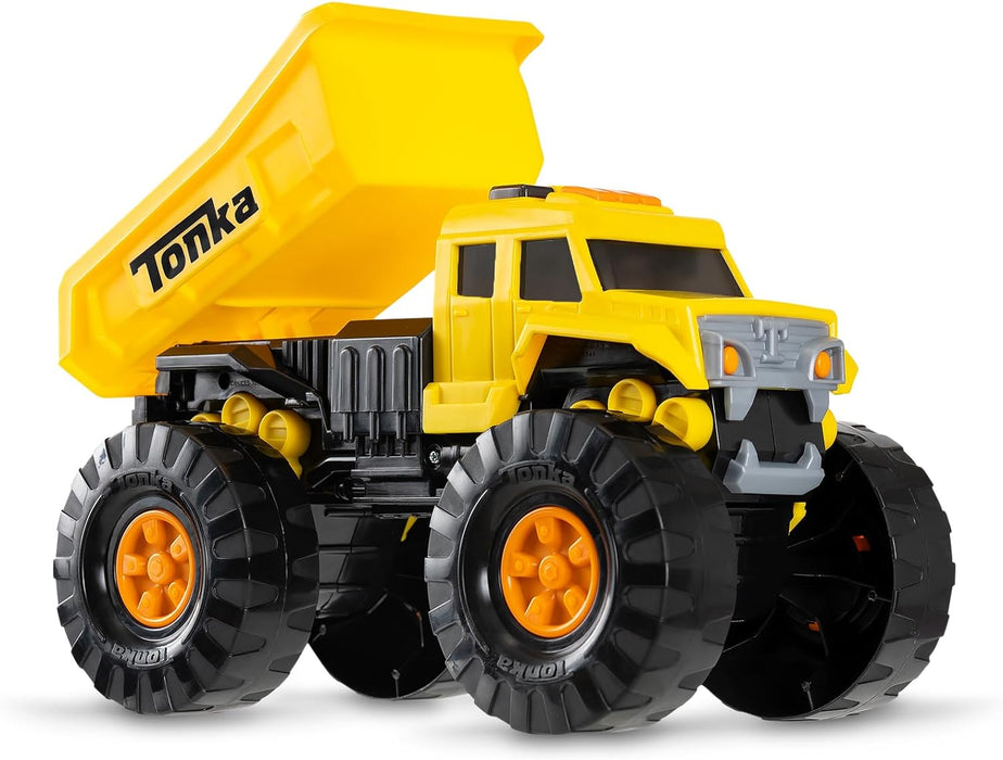 Tonka Mega Machines, Fire Truck, Kids Construction Gift Toys for Boys and Girls, Construction Vehicle Playset for Kids, Suitable for Kids Aged 3+, Basic Fun 06247