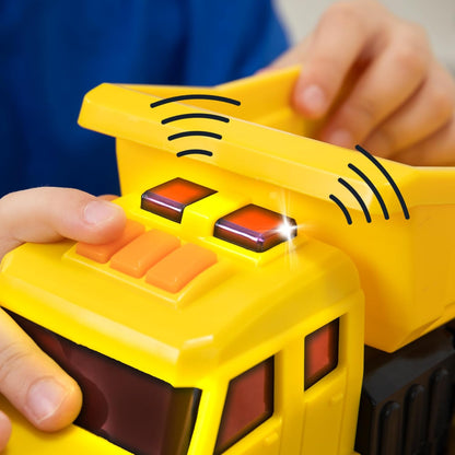 Tonka Mega Machines, Dump Truck, Kids Construction Gift Toys for Boys and Girls, Construction Vehicle Playset for Kids, Suitable for Kids Aged 3+, Basic Fun 06248