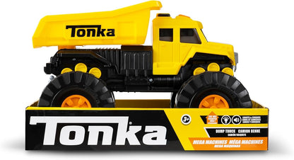 Tonka Mega Machines, Dump Truck, Kids Construction Gift Toys for Boys and Girls, Construction Vehicle Playset for Kids, Suitable for Kids Aged 3+, Basic Fun 06248