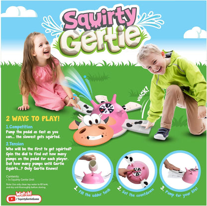 Squirty Gertie 3780 Cow Board Game, Pink, One Size