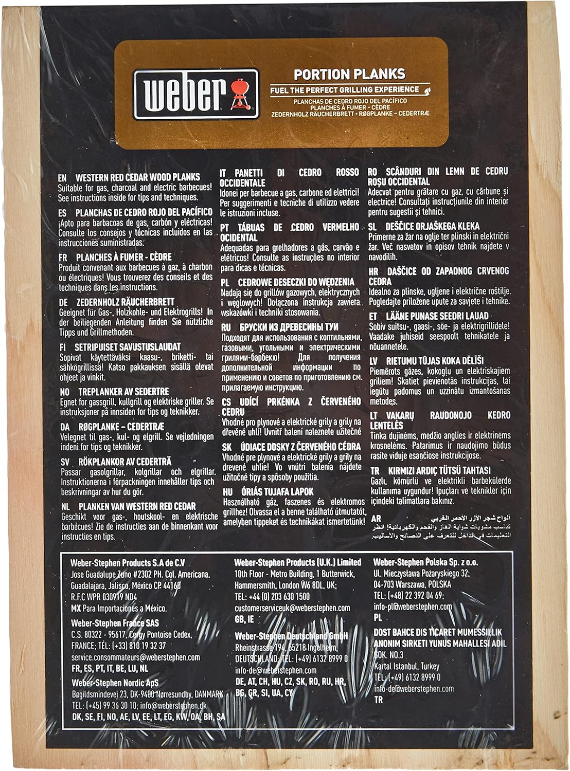 Weber - Western Red Cedar Portion Planks