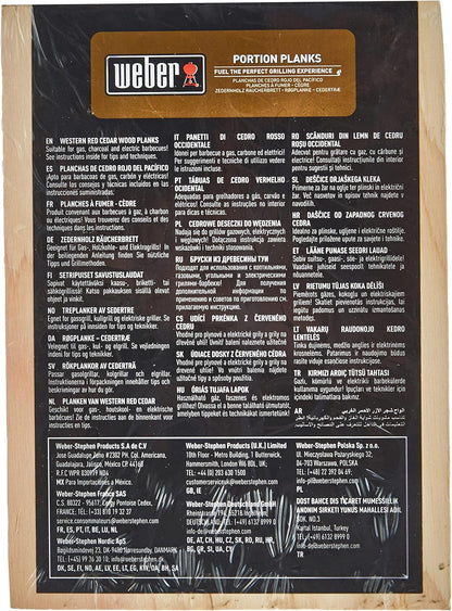 Weber - Western Red Cedar Portion Planks