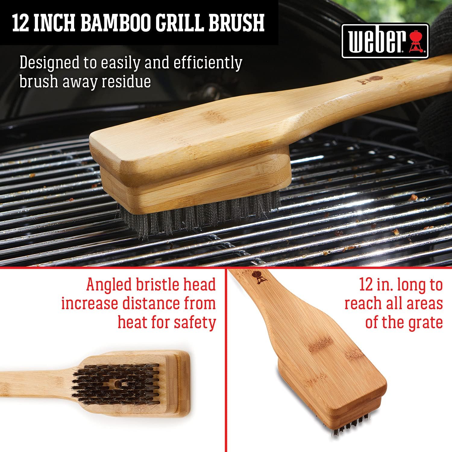 Weber - Bamboo Grill Brush ( 12 In / 30.5CM )