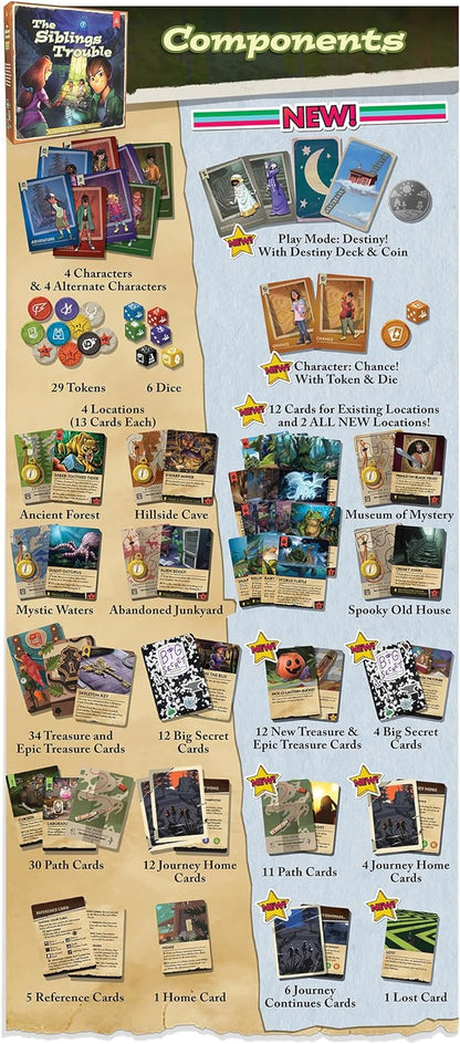The Siblings Trouble: Expanded Deluxe Edition - Cooperative Exploration Storytelling Card Game, Ages 12+, 2-5 Players, 30 Min