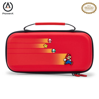 PowerA Protection Case for Nintendo Switch, Switch Lite & OLED Model, Hard Shell Protective Pouch with Carry Handle and 9 Game Cards Storage, Official: Speedster Mario Protection Case Speedster Mario
