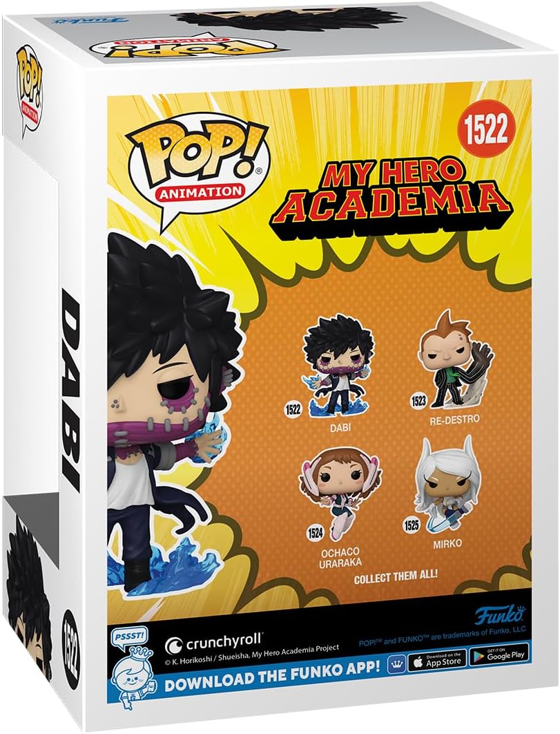 Funko Pop! Animation: My Hero Academia (MHA) - (MHA) 2 - Dabi - (Flames) - Collectable Vinyl Figure - Gift Idea - Official Merchandise - Toys for Kids & Adults - Anime Fans