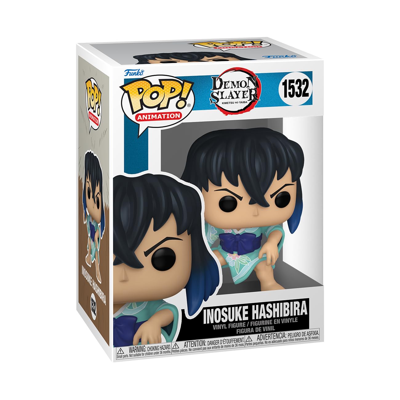 Funko Pop! Animation: Demon Slayer - Inosuke Hashibira - (Kimono) - Guardianes de la Noche - Figura de Vinilo Coleccionable - Idea de Regalo - Mercancia Oficial - Juguetes para Niños y Adultos
