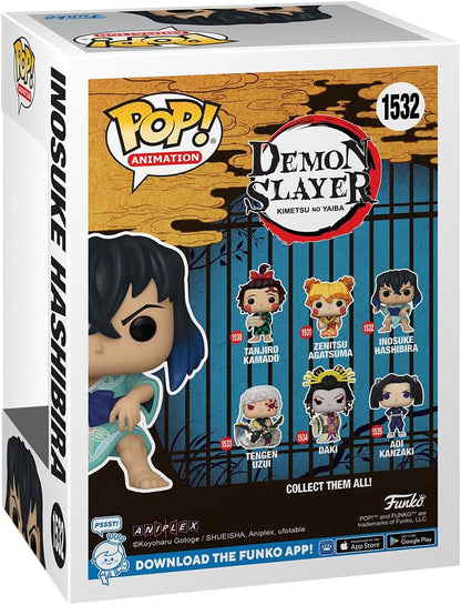 Funko Pop! Animation: Demon Slayer - Inosuke Hashibira - (Kimono) - Guardianes de la Noche - Figura de Vinilo Coleccionable - Idea de Regalo - Mercancia Oficial - Juguetes para Niños y Adultos