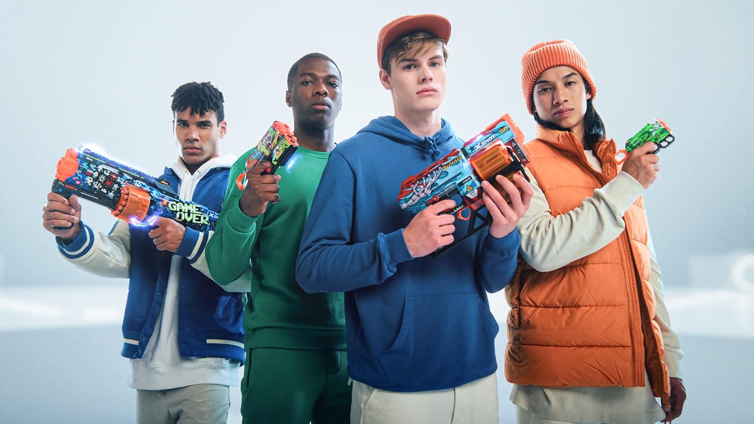 ZURU - XSHOT - Skins - Flow - Foam pijlpistool - Geleverd met 8 pijlen - Ruim kleur - Schiet tot 27 meter - 36516