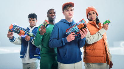 ZURU - XSHOT - Skins - Flow - Foam pijlpistool - Geleverd met 8 pijlen - Ruim kleur - Schiet tot 27 meter - 36516