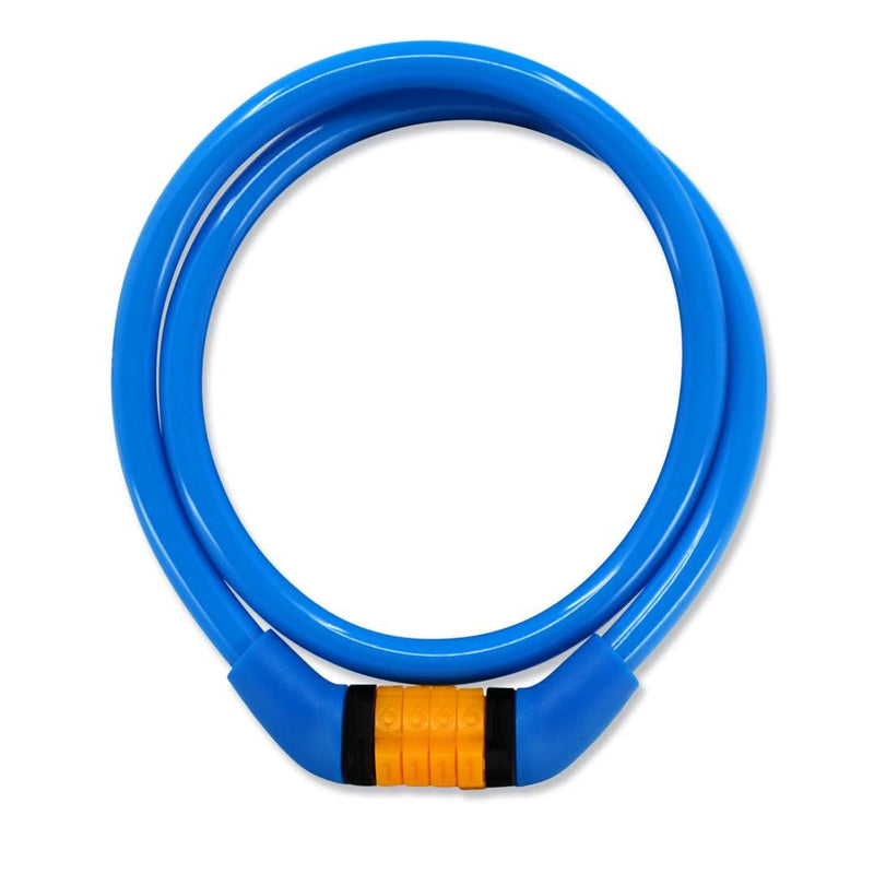 Crazy Safety Pink Kids Bike Lock - Bicycle Lock Cable with 4 Digit Fixed Combination - Easy To Remember for Kids - Vibrant Colors - Use for Bicycles, Strollers, Scooters or Bicycle Helmets