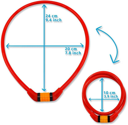 (47A) - Crazy Safety - Code Lock - Red (210106-10)