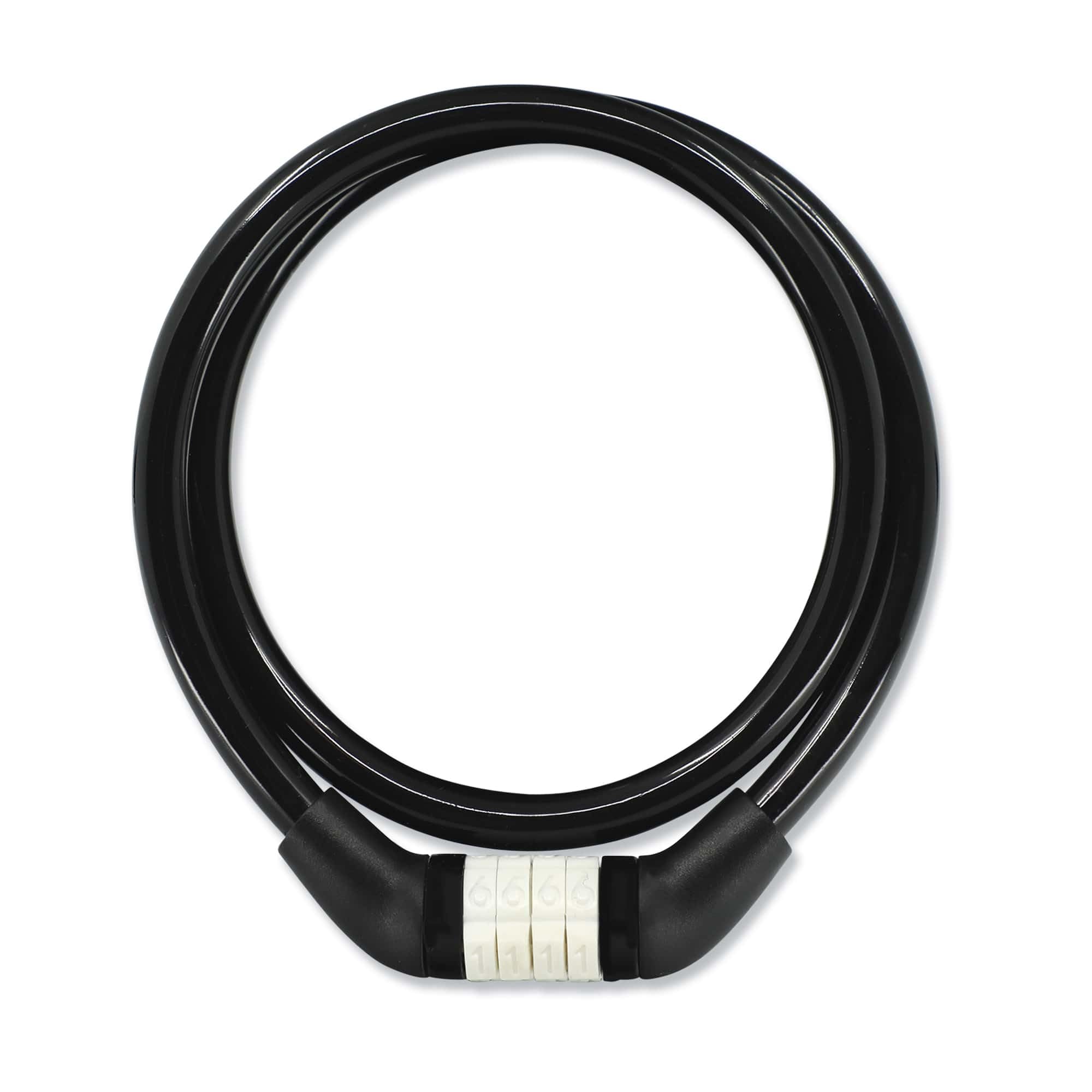 Crazy Safety Black Children's Bike Lock | Weatherproof Combination Lock for Bicycles | Easy handling | Cable Lock Code Combination| Children's Bicycle Lock Girls and Boys | Bicycle Accessories
