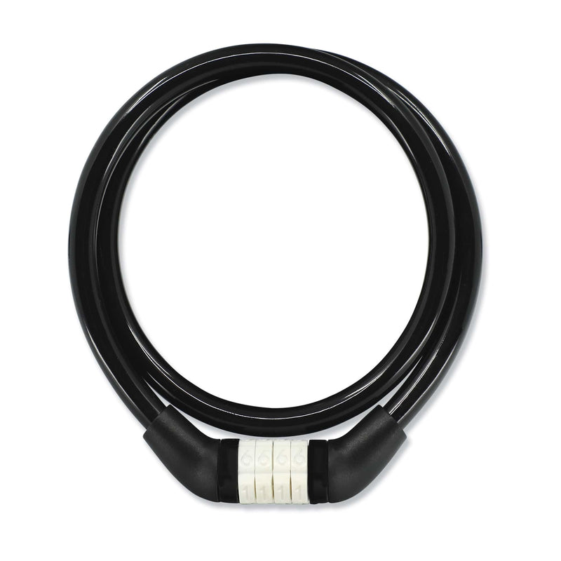 Crazy Safety Black Children's Bike Lock | Weatherproof Combination Lock for Bicycles | Easy handling | Cable Lock Code Combination| Children's Bicycle Lock Girls and Boys | Bicycle Accessories