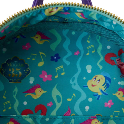 Loungefly Disney The Little Mermaid 35th Anniversary Life is the Bubbles Kids Mini Backpack Multi